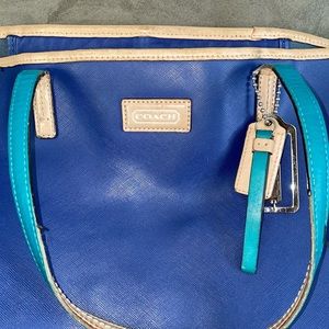 Blue coach bag